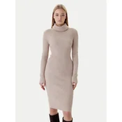 ONLY Pletena obleka Nellie 15363533 Bež Regular Fit