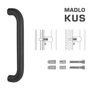 KLJUKA MP K01 O 32 mm SP (BS - Črna mat) - kos, Dolžina 382 mm350 mmO 32 mm, MP BS (mat črna)