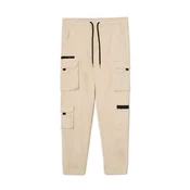 Cropp - Joggers z žepi za tovor - kremna