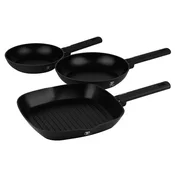 Berlingerhaus Komplet 3 ponev s titanovim premazom iz kolekcije Matte Black Collection steak
