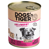 Dogsn Tiger Adult 6 x 800 g - jagnjetina in pastinak