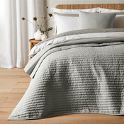 Sivi prošiven prekrivac za bracni krevet 220x230 cm – Bianca