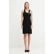 Bombažna obleka Coperni Washing Clip Rib Dress