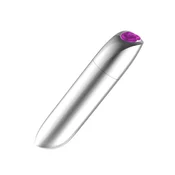 Gardj Europe Stimulator – močan vibrator v obliki kroglice z USB-polnjenjem in 20 funkcijami – srebrn