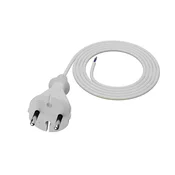 shumee Priključni kabel 1,5 m z ravnim vtičem TIP E 230V 16A 2×1 mm2 H05VV-F PP-21 bel W-98335