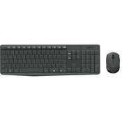 LOGITECH MK235 Wireless Combo Njemački crno