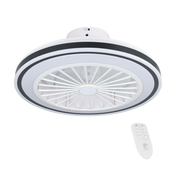 Eglo 35182-LED Prigušivi stropni ventilator FRANA LED/25,5W/230V bijela/crna+DU