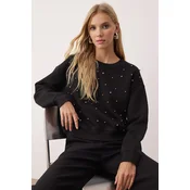 Trendyol Milla ženski duks Twoaw26Sw00090, crna