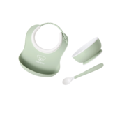 Baby Feeding Set, 3 pcs - Powder green