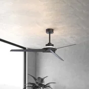 Mantra Iluminación LED stropni ventilator Brisa, črn/les, DC, tih, 175 cm, CCT - Kopalnica - Sodobni - črna, les
