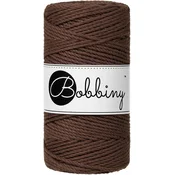 Bobbiny 3PLY Macramé Rope 3 mm 100 m Chocolate Brown Vrvica