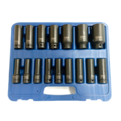 shumee GARNITURA UDARNIH NASLONOV 1/2" 16 kos /SREBRNA