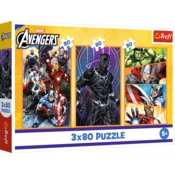 Trefl Puzzle Marvel Avengers: dnevi polni akcije 3x80 kosov