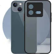 Amumu Maska za mobilni telefon vivo IQOO Neo8/Neo8 Pro V2302A, Providno-crna