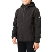 Copperminer softshell jakna Noah za decake, crna