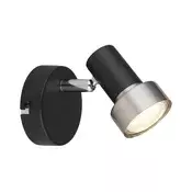 Globo 57917-1N - Zidno spot svetlo MASON 1xGU10/25W/230V crna/srebrna