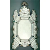 Casa Padrino luxury baroque mirror multicolored - Magnificent wall mirror in the venetian style - Castle furniture - Baroque furniture - Luxury furniture in baroque style - Made in Italy