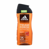 Adidas Team Force Shower Gel 3-In-1 gel za tuširanje 250 ml za muškarce