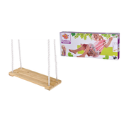 Lesena gugalnica ploska Outdoor Plank Swing Eichhorn naravna 140-210 cm dolžina 40*14 cm in 60 kg nosilnost