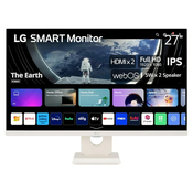 LG 27” MyView Smart webOS IPS monitor | 27SR50F-W