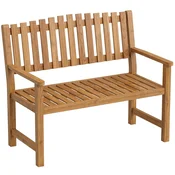 Homestar Vrtna klop za 2 osebi 112x64x92 cm naravno leseno