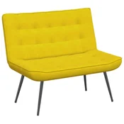 Vidaxl klop Rumena 110x74x84 cm Žamet