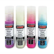 Barva za konture PENTART - 20 ml - glow in the dark light blue