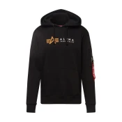 ALPHA INDUSTRIES Majica, črna
