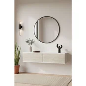 Hanah Home komoda Zeynep 120, 120 cm, bela / travertin