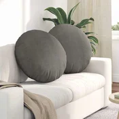 Jastucici za sjedenje 2 pcs Svijetlo siva O 80 cm