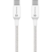 Tactical Stitch Thread pleten USB-C v USB-C kabel bele barve dolžine 1m