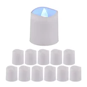 Northix LED čajne svečke 12 kos utripajoče baterija vključena varne
