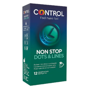 Control Kondomi Non Stop Dots & Lines Control - Erotični Pripomočki