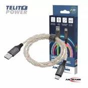 Ansmann USB-A na USB-tip C kabl sa LED osvetljenjem 100cm ( 4117 )