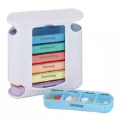 Northix Tedenski organizator za tablete 7 dni 4 predelki plastika