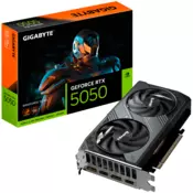 GIGABYTE GeForce RTX 5050 WINDFORCE OC 8G GDDR6 grafična kartica, PCIe 5.0, 2xHDMI 2.1b, 2xDisplayPort 2.1b - GV-N5050WF2OC-8GD