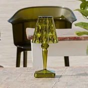 Kartell LED namizna svetilka za polnjenje Baterija, 26 cm, zelena, IP54 - Dizajn - Plastika