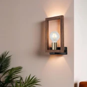Opviq Zidna lampa Era-73-19, 6x16x2cm, 30cm, IP20, Crno-braon