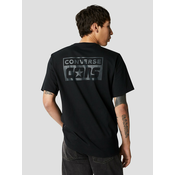 Pamucna majica Converse boja: crna, s tiskom
