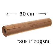 EK Siv ovojni papir z izrezom, širina 50 cm, 100 m