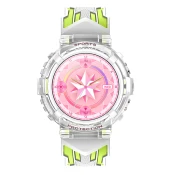 AVIZAR Vega Vodoodporna povezana otroška ura s klici in senzorjem sr?nega utripa, Blanc/Vert, (5000039240)