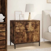 Nocni ormaric s ladicama Dimljeni hrast 63.5 x 36 x 61 cm