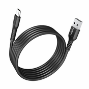 MOXOM USB data kabl MX-CB125 3A Type-C 1m/ crna