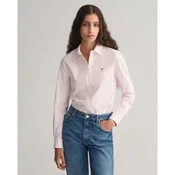 Gant za ženske. 4300141 Raztegljiva srajca Slim Fit Oxford roza barve (44), Bombaž, Dolg rokav