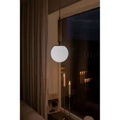 Globen Lighting obesna svetilka Torrano O 15 cm travertin - Dnevna soba/jedilnica - Dizajn - bež, bela, brušena medenina - Steklo