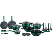 Shumee SET LONČEV Z MARMORNO OBLOGO 21 ELEMENTOV. ZILNER EMERALD NOIR ZL-8542, (21384575)