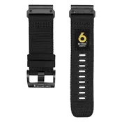 INF Združljiv s Garmin Fenix 8/7X/6X/Epix Pro hitro sprostitveni najlonski pašček Black 22 mm, (5000085381)