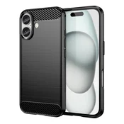HURTEL SILIKONSKI KARBONSKI OVITEK ZA IPHONE 16 - OVITEK, OVITEK ČRN, (21897437)