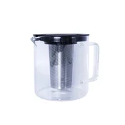shumee Steklen vrč s cedilom iz nerjavečega jekla 1300 ml