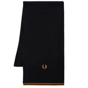 Fred Perry Twin Tipped Merino Wool Scarf Črna